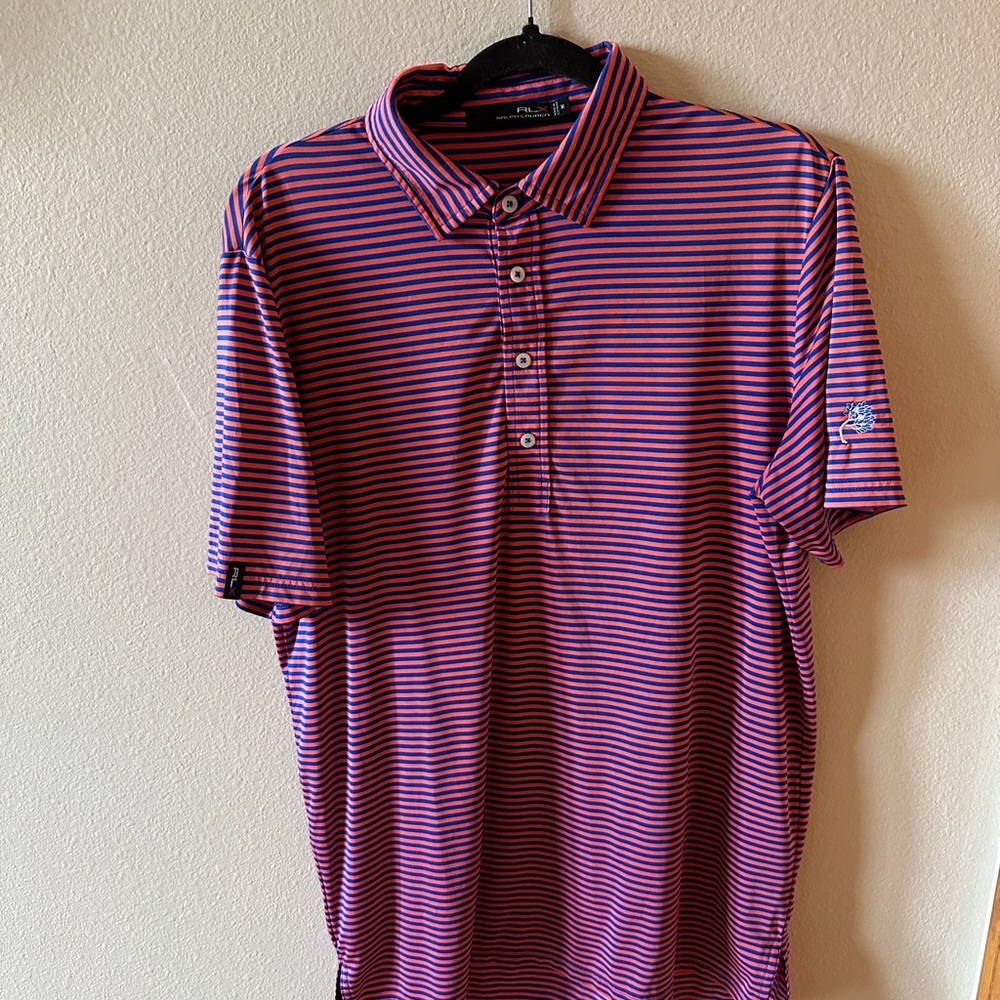 Ralph Lauren Purple and Pink Striped Polo